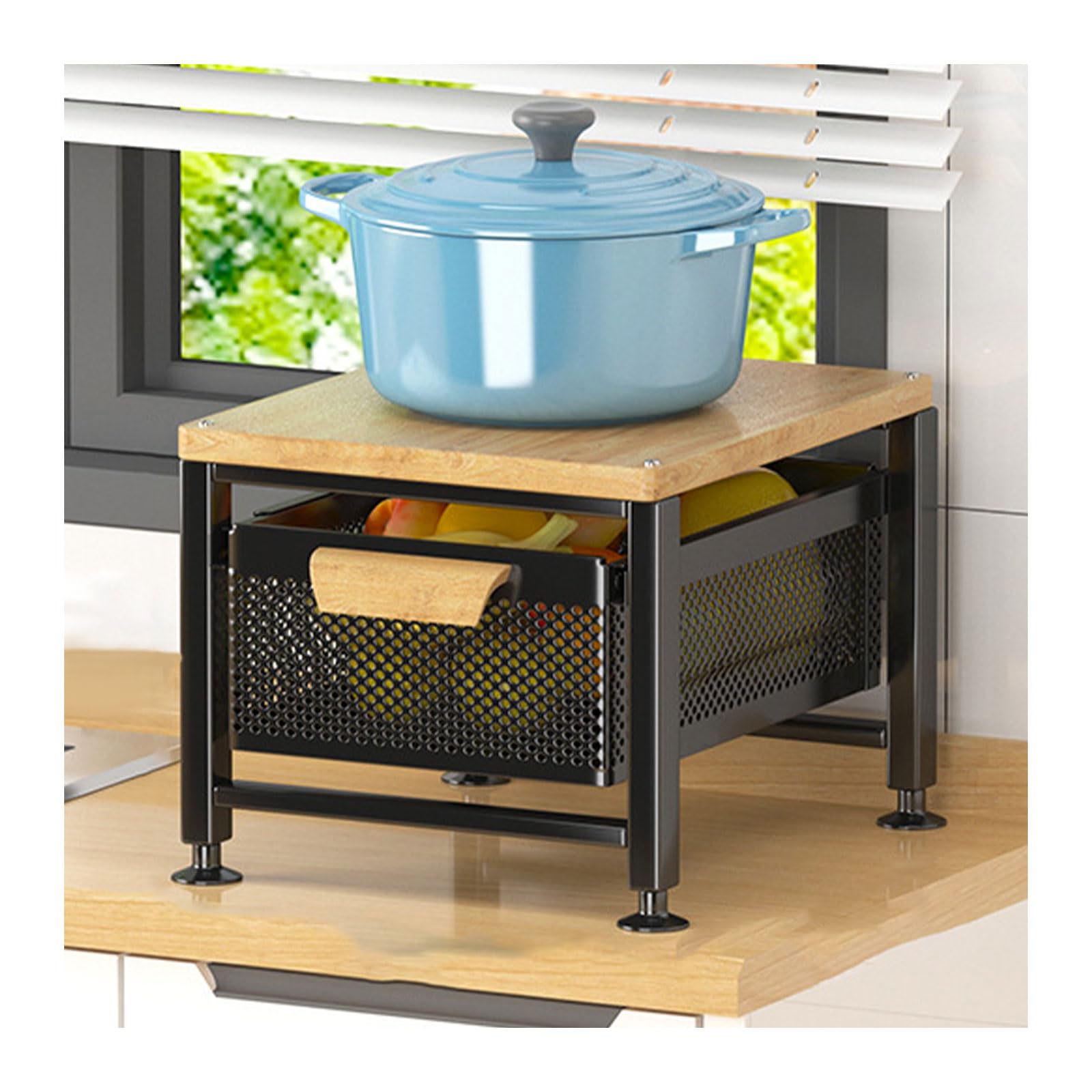 Under Sink Organizer Drawers with Pull Out Cabinets Shelf Multi functional Countertop Storage Rack with Sliding Storage Drawer for Bathroom and Kitchen White Houseware Storage Basket