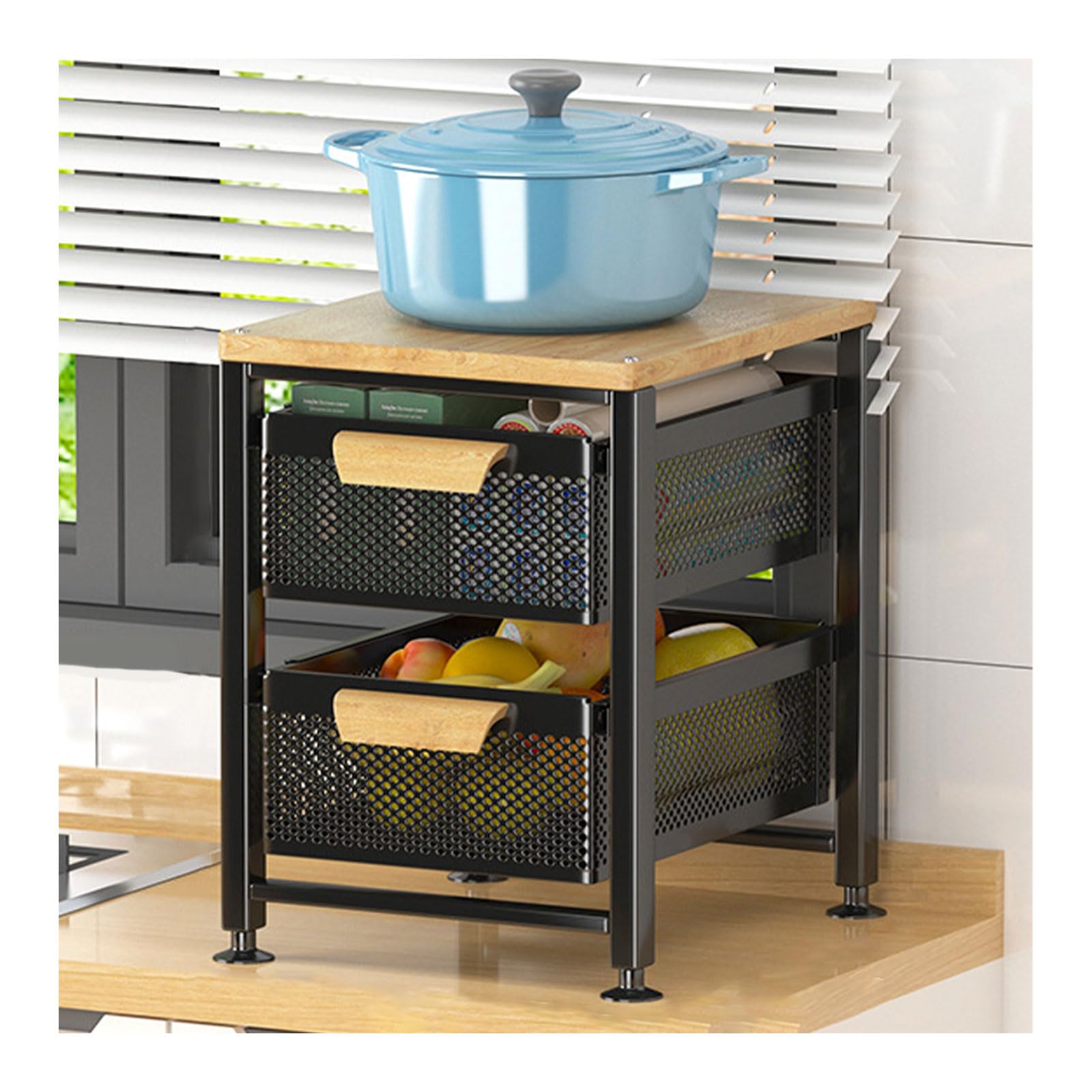 Under Sink Organizer Drawers with Pull Out Cabinets Shelf Multi functional Countertop Storage Rack with Sliding Storage Drawer for Bathroom and Kitchen White Houseware Storage Basket