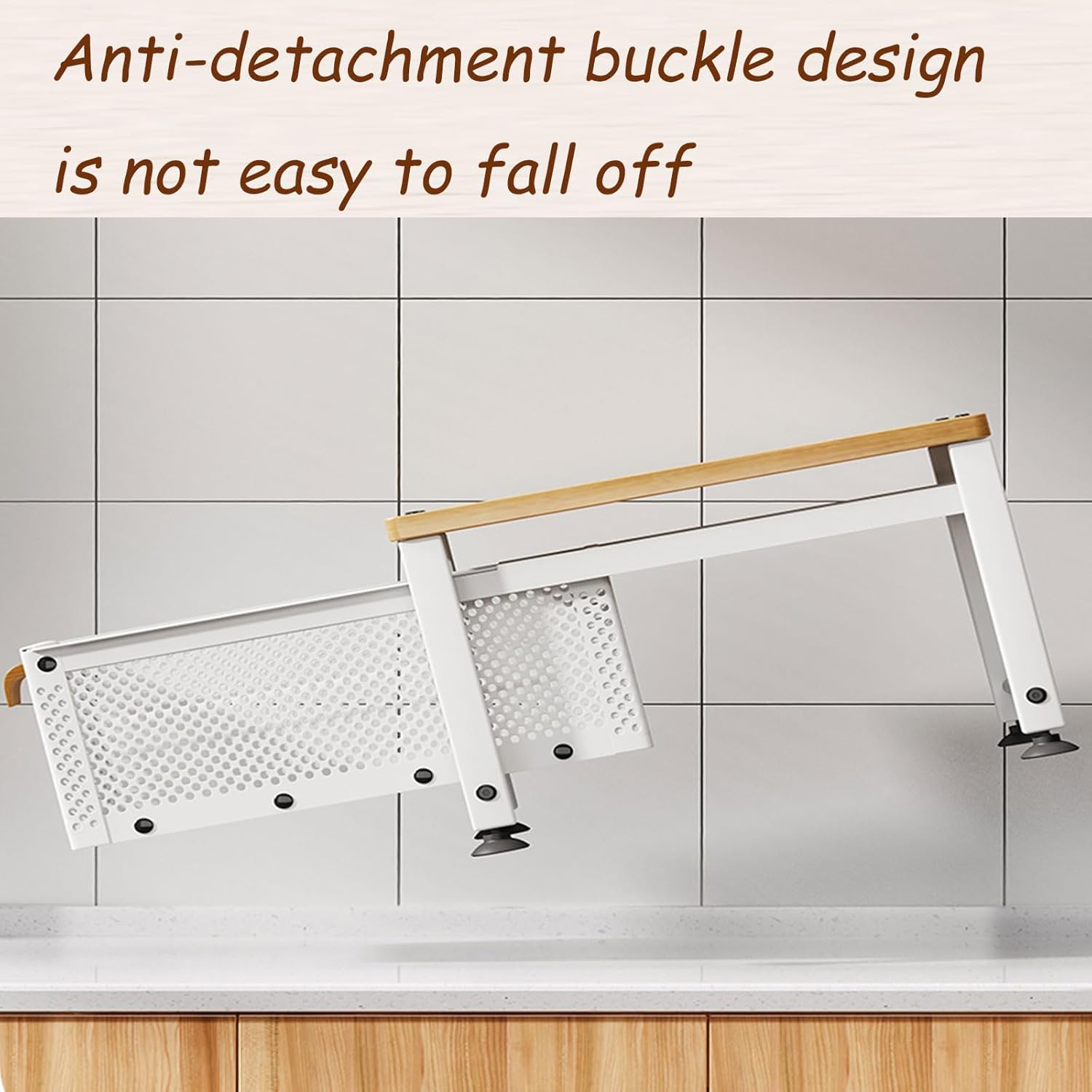 Under Sink Organizer Drawers with Pull Out Cabinets Shelf Multi functional Countertop Storage Rack with Sliding Storage Drawer for Bathroom and Kitchen White Houseware Storage Basket